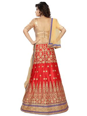 embroidered panelled lehenga - 16975738 - Standard Image - 3