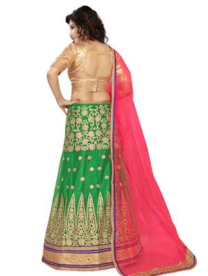 embroidered panelled lehenga - 16975742 - Standard Image - 3