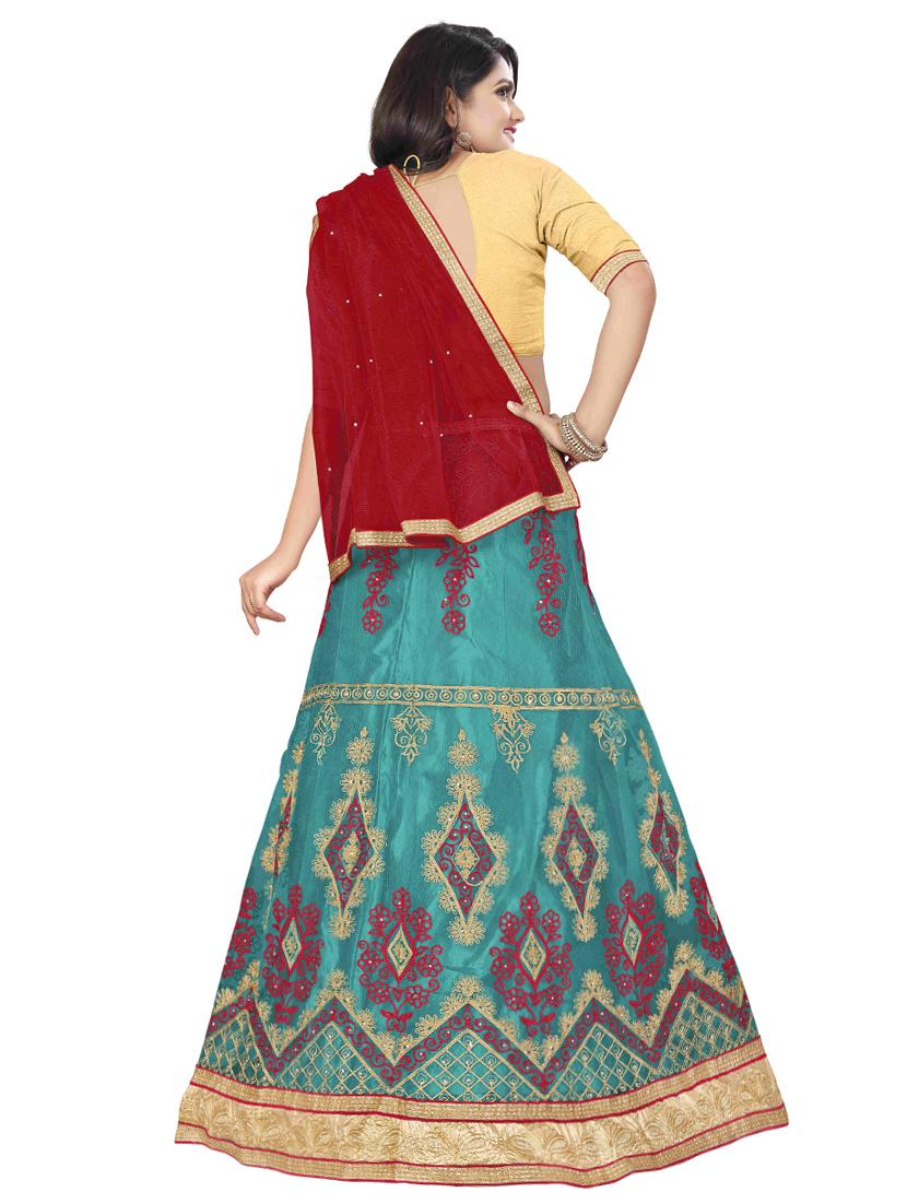embroidered panelled lehenga - 16975763 - Zoom Image - 3