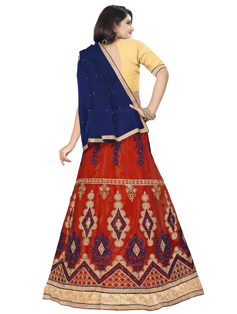 embroidered panelled lehenga - 16975766 - Zoom Image - 3