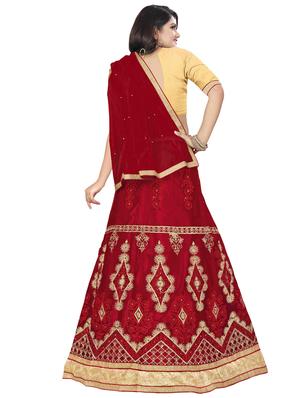 embroidered panelled lehenga - 16975767 - Standard Image - 3