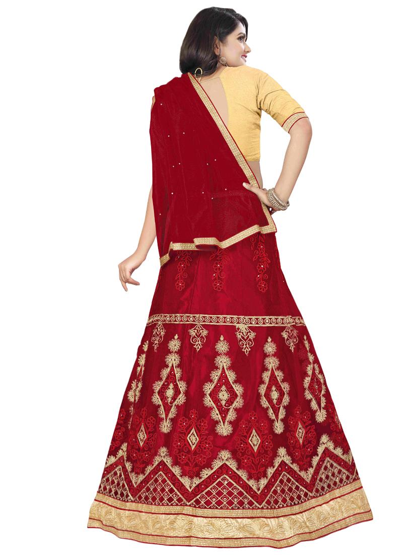 embroidered panelled lehenga - 16975767 - Zoom Image - 3