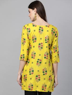 printed straight kurti - 16978281 - Standard Image - 3