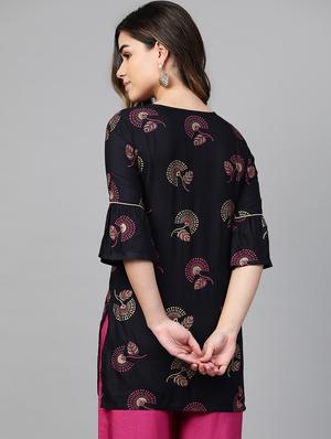 printed straight kurti - 16978283 - Standard Image - 3