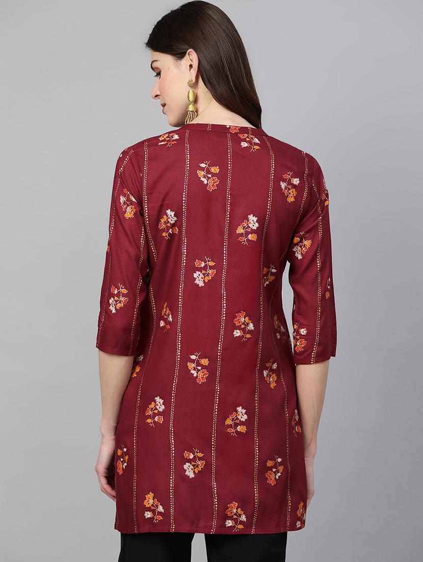 printed straight kurti - 16978284 - Zoom Image - 3