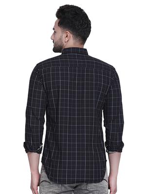 black checkered casual shirt - 16979332 - Standard Image - 3