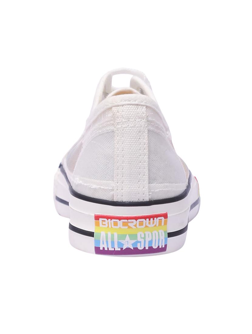 white lace-up sneakers - 16980540 - Zoom Image - 3