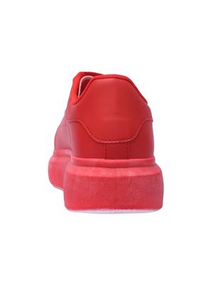 red lace-up casual shoes - 16980546 - Standard Image - 3