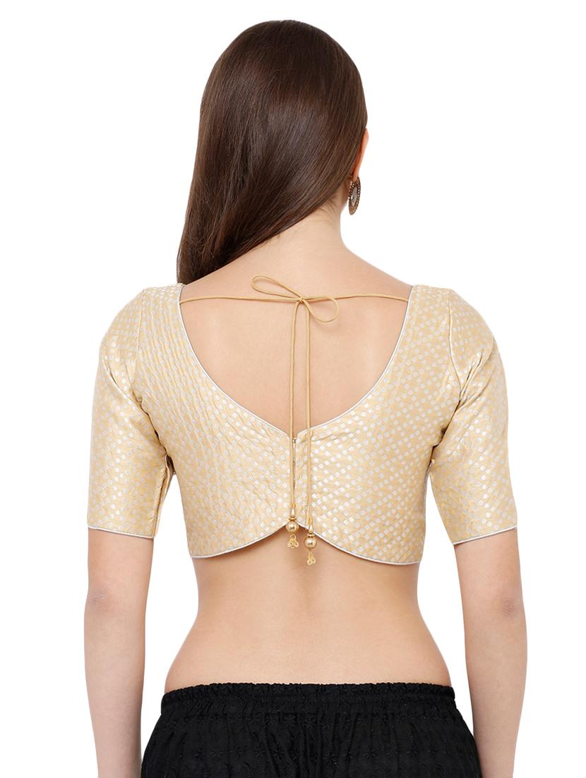 self design brocade blouse - 16983658 - Zoom Image - 3