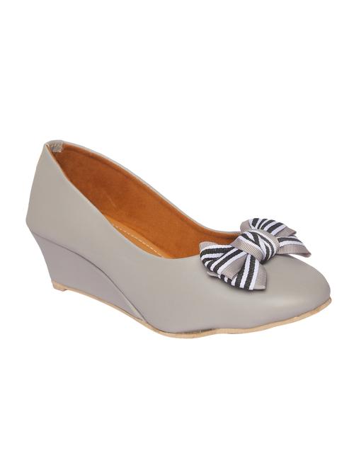 grey slip on wedges - 16985187 - Standard Image - 1