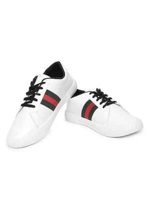 white lace up sneakers - 16985539 - Standard Image - 3