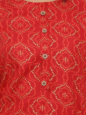 printed straight kurti - 16987278 - Standard Image - 6