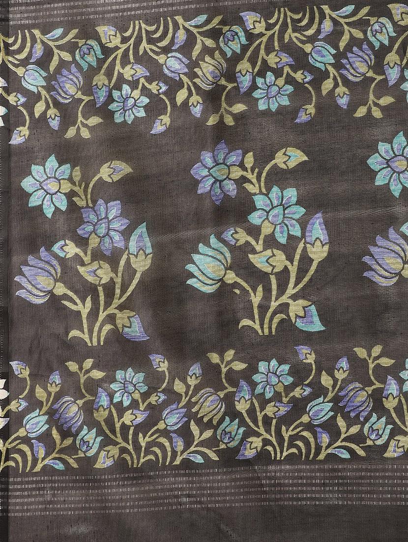 floral bhagalpuri saree with blouse - 16988410 - Zoom Image - 3