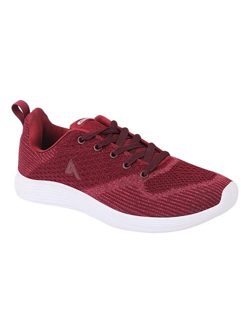 maroon lace-up sports shoes - 16991059 - Very Small Image - 1