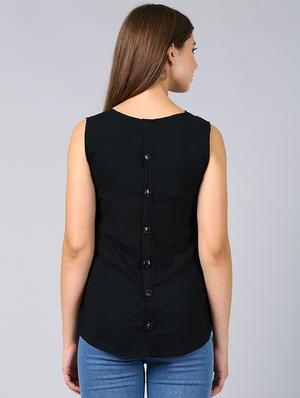 button embellished peplum top - 16991366 - Standard Image - 3