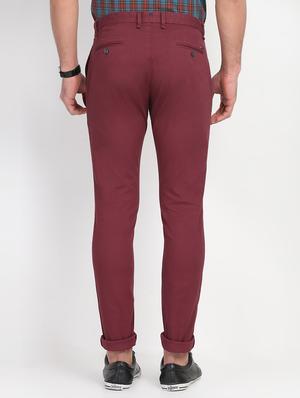 red textured chinos - 16993505 - Standard Image - 3