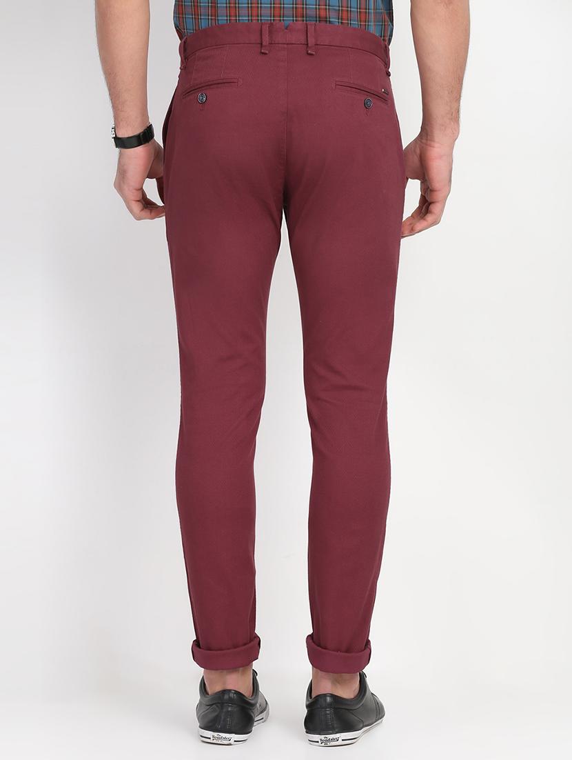 red textured chinos - 16993505 - Zoom Image - 3