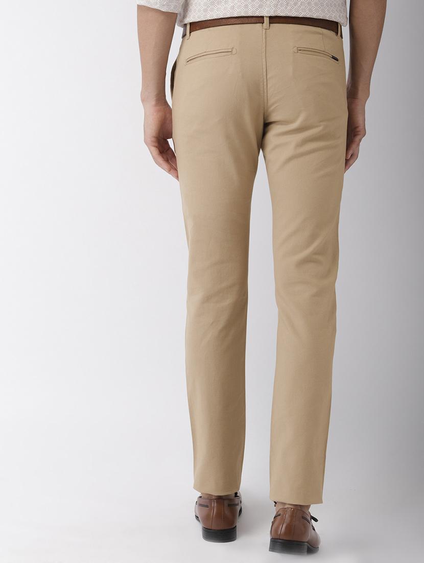 beige solid chinos - 16993528 - Zoom Image - 3