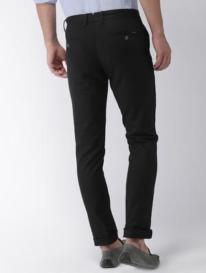 black solid chinos - 16993529 - Standard Image - 3