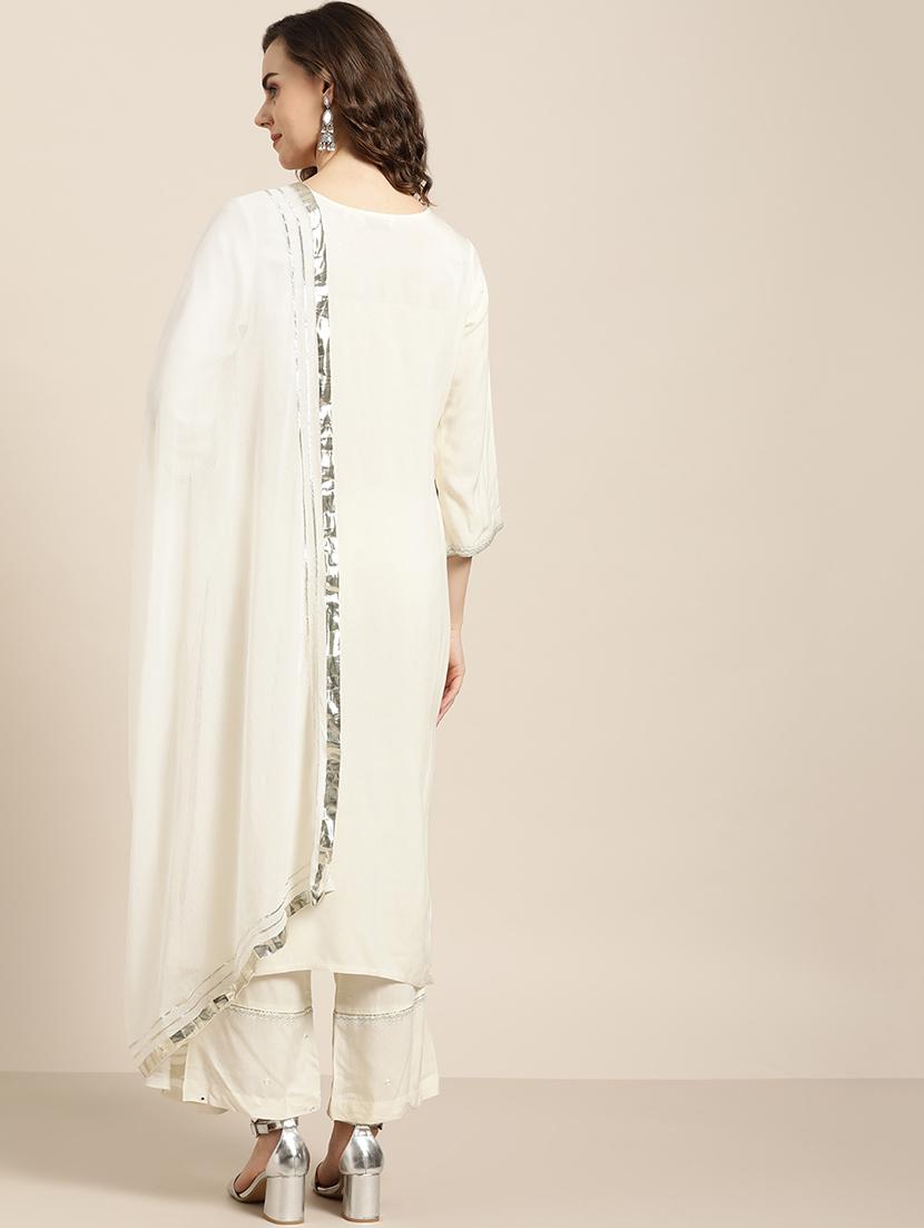 mirror work embroidered suit set - 16995000 - Zoom Image - 3