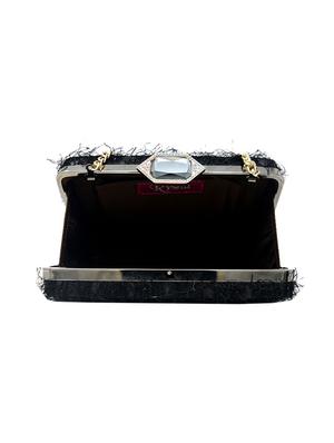 black fur box clutch - 16996444 - Standard Image - 3
