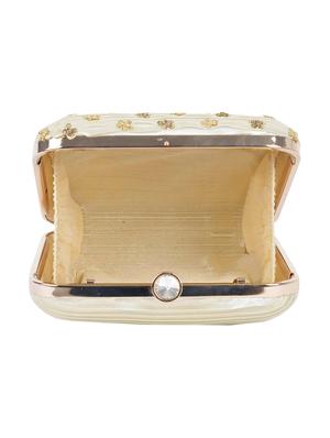 gold cotton box clutch - 16996455 - Standard Image - 3