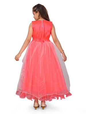 red net party gown - 17000621 - Standard Image - 3
