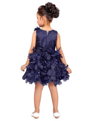 blue polyester frock - 17000648 - Standard Image - 3