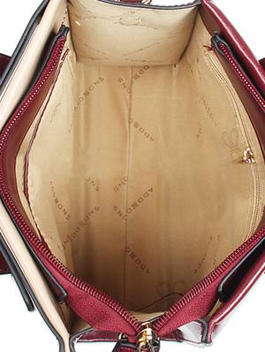 wine leatherette (pu) regular handbag - 17001245 - Standard Image - 3