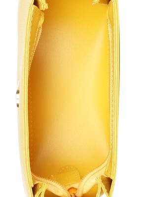 yellow leatherette (pu) regular sling bag - 17001261 - Standard Image - 3