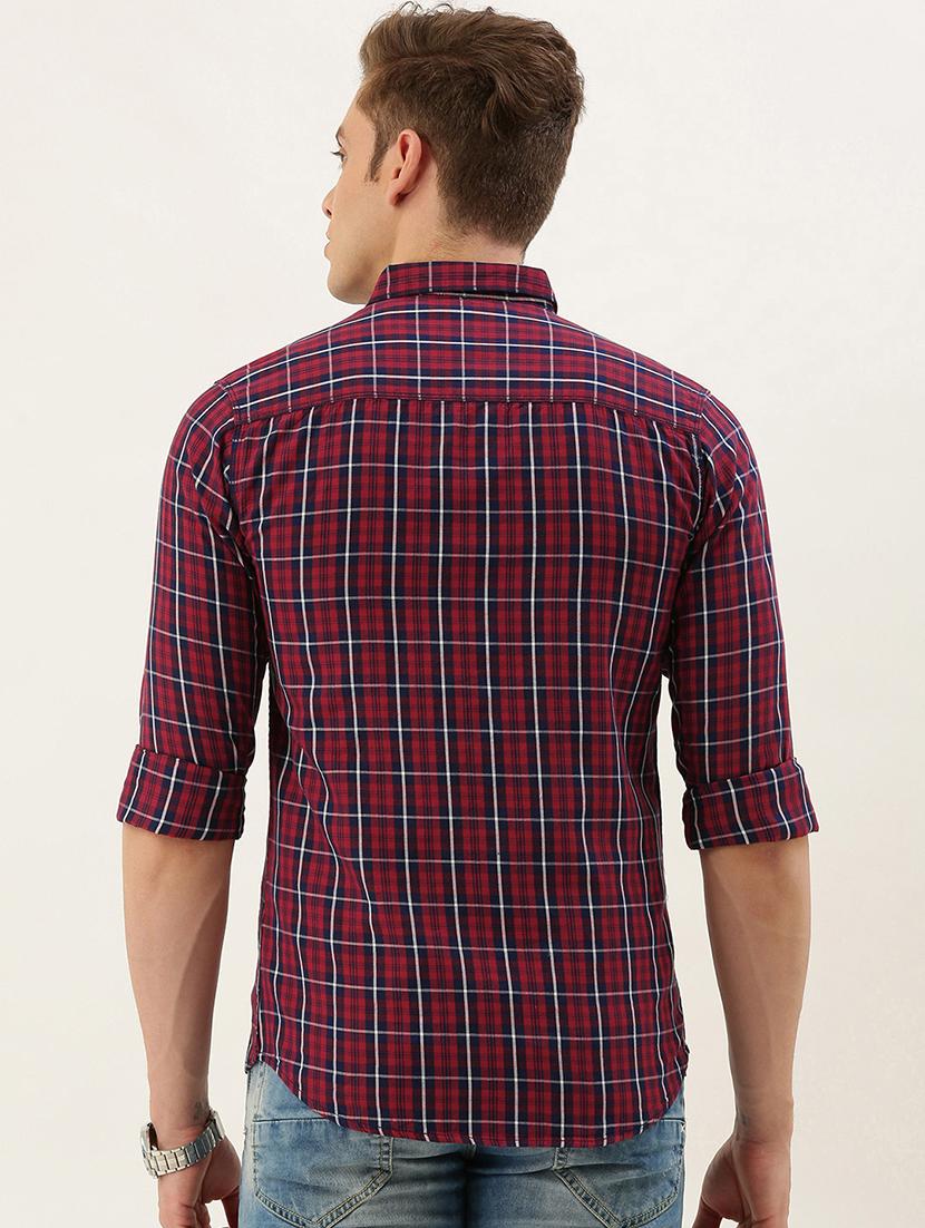 red checkered casual shirt - 17001432 - Zoom Image - 3