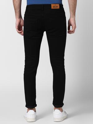 black plain denim jeans - 17005994 - Standard Image - 3