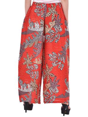 tie front printed palazzo - 17006843 - Standard Image - 3