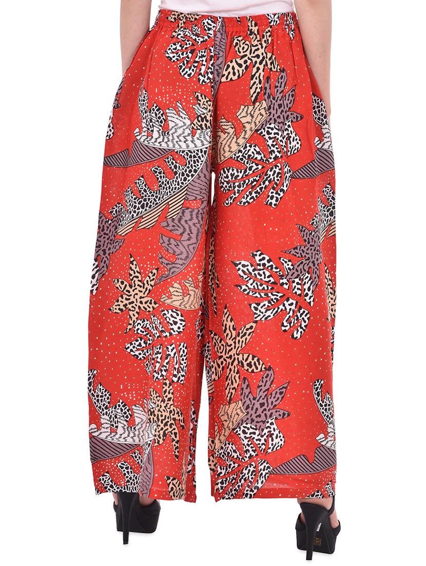 tie front printed palazzo - 17006843 - Zoom Image - 3