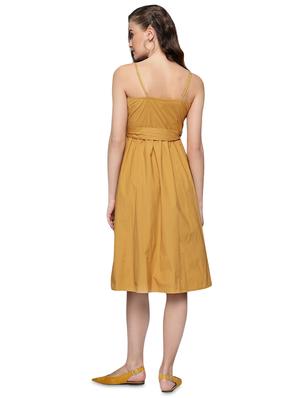 button up tie front a-line dress - 17010371 - Standard Image - 3