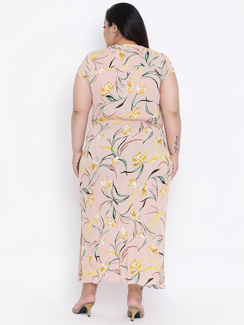 rose water pink tropical maxi dress - 17011040 - Zoom Image - 3
