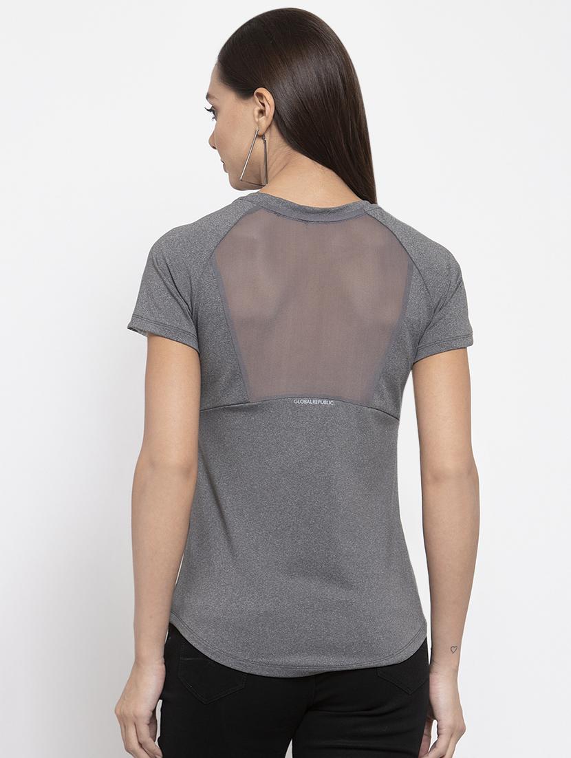 mesh panel raglan sleeves top - 17012263 - Zoom Image - 3