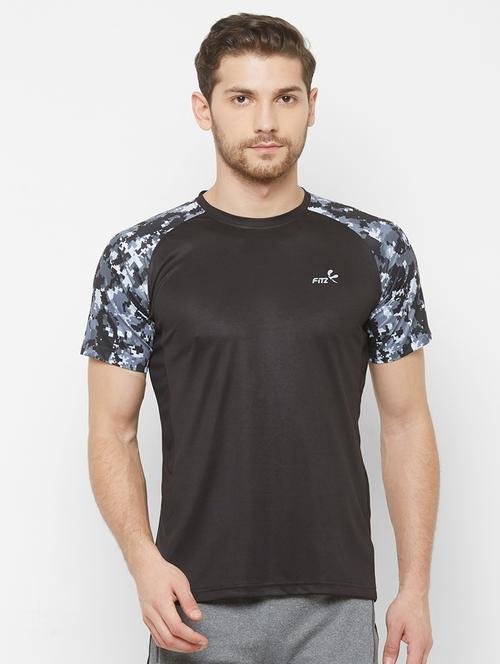 black printed t-shirt - 17013379 - Standard Image - 1