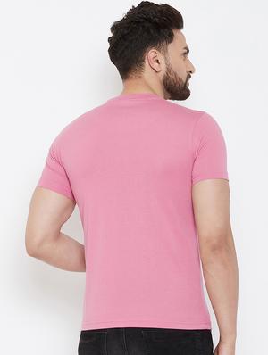 pink solid t-shirt - 17013749 - Standard Image - 3
