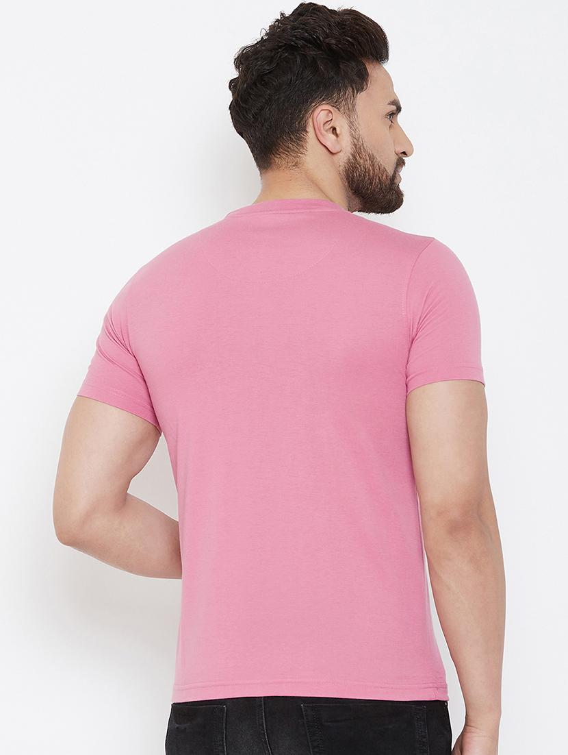 pink solid t-shirt - 17013749 - Zoom Image - 3
