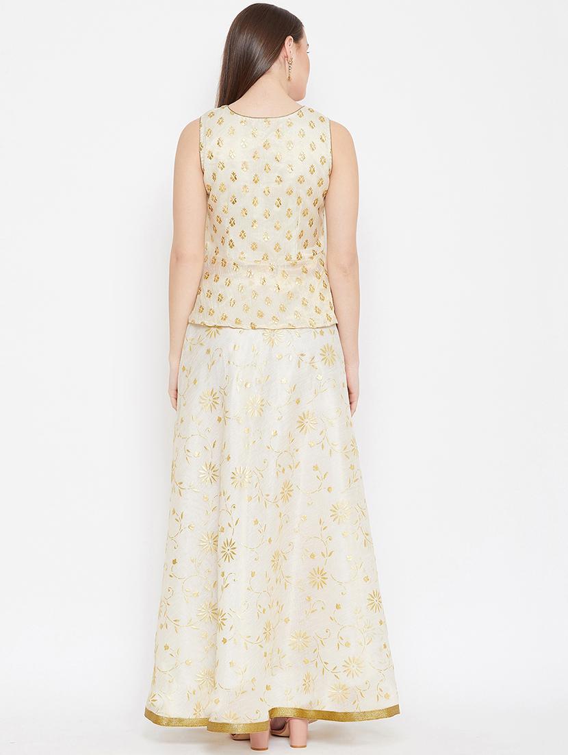 floral print flared lehenga - 17014688 - Zoom Image - 3