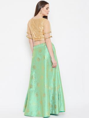 floral print flared lehenga - 17014690 - Standard Image - 3