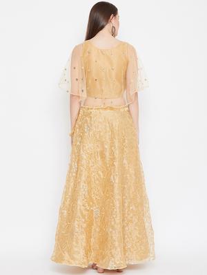 sequined flared lehenga - 17014691 - Standard Image - 3