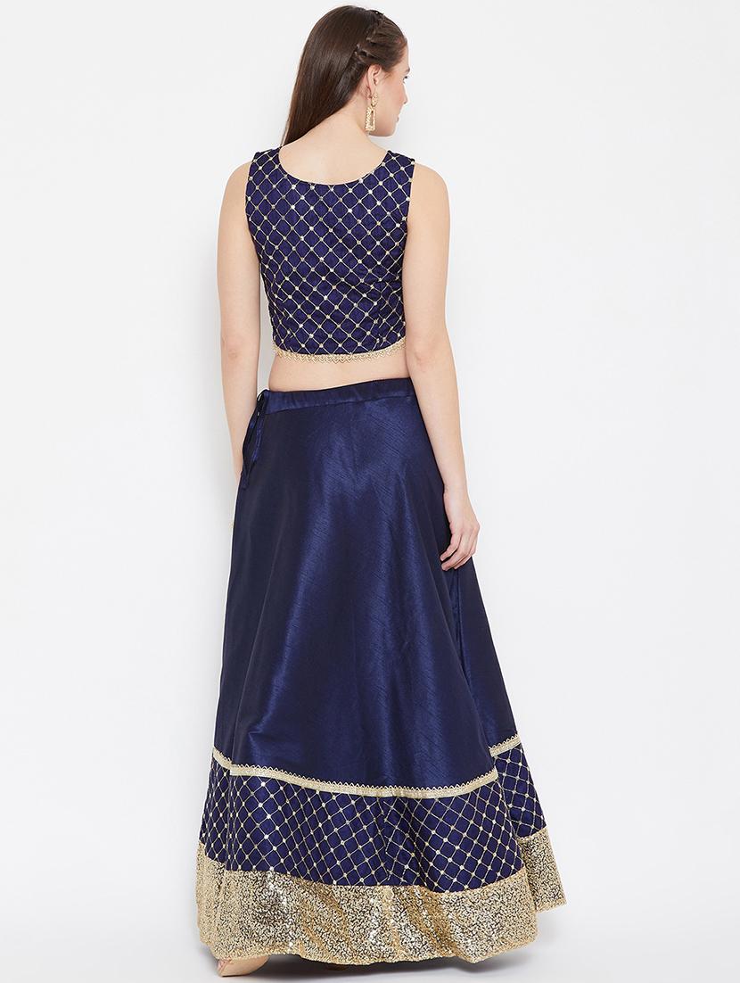 embroidered flared lehenga - 17014692 - Zoom Image - 3
