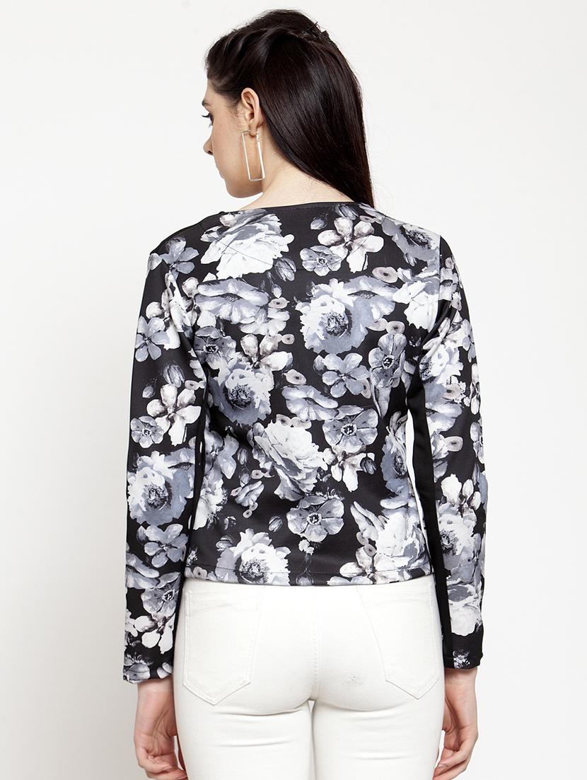 button down floral blazer - 17015184 - Zoom Image - 3