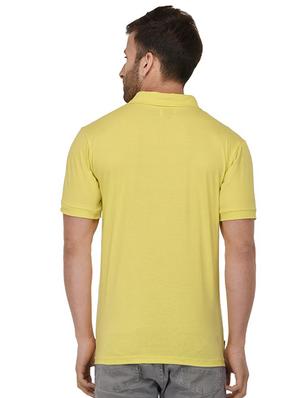 yellow solid polo t-shirt - 17016486 - Standard Image - 3