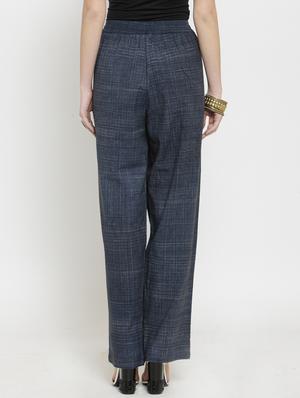 black cotton palazzos - 17020736 - Standard Image - 3