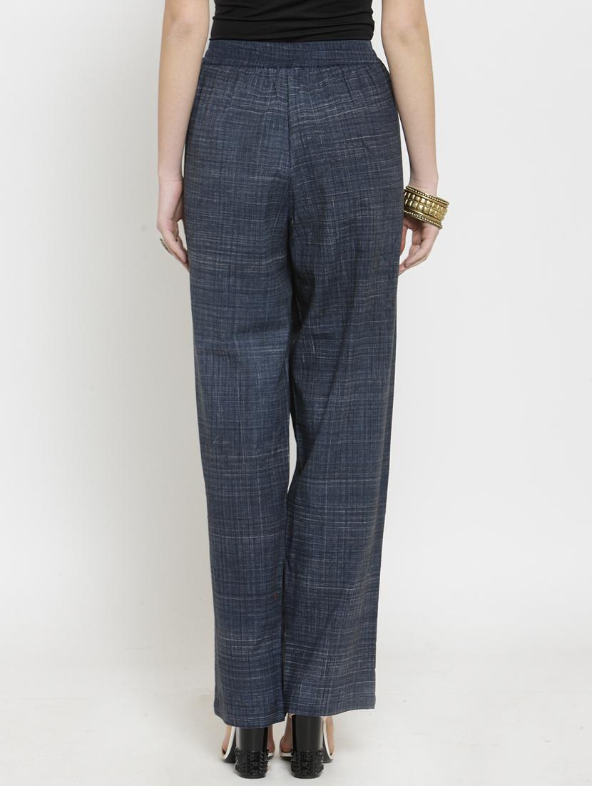 black cotton palazzos - 17020736 - Zoom Image - 3