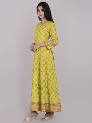 printed anarkali kurta - 17022179 - Standard Image - 3