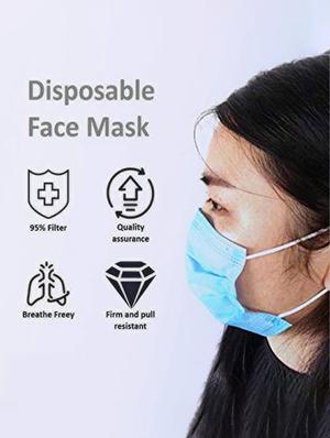 3 ply non woven face mask with ear loop (pack of 5) - 17023474 - Standard Image - 3
